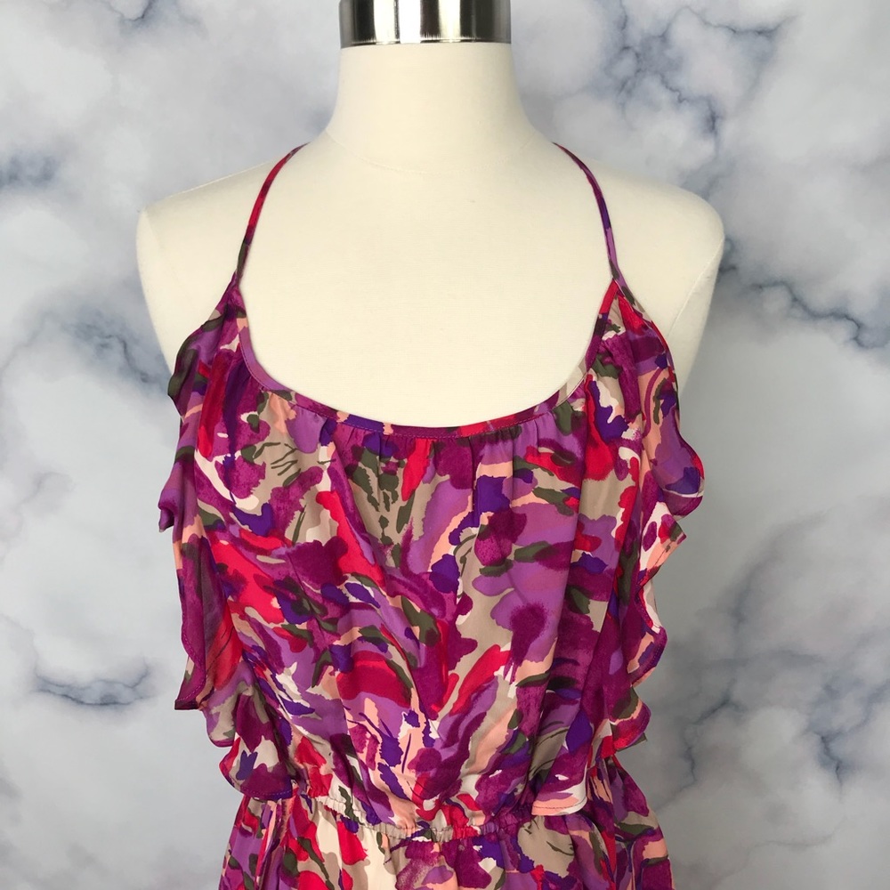Parker Silk Ruffle Mini Dress - Picture 3 of 8